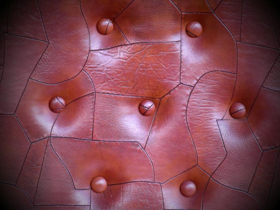 Free Image of Cracked Brown Leather Background 