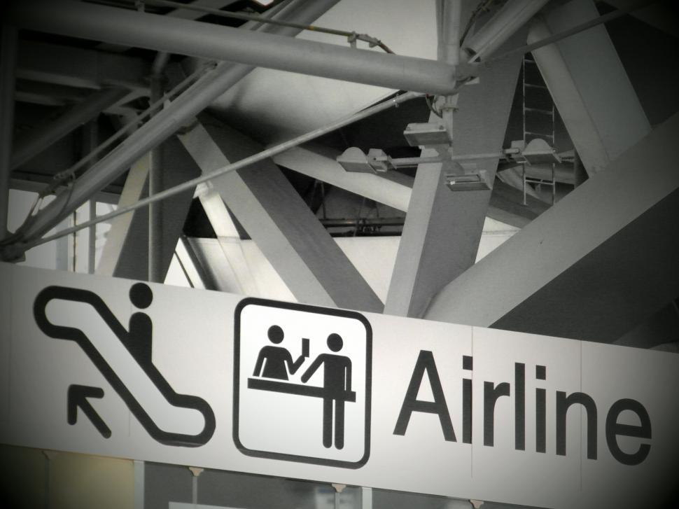 Free Image of Airport Signs 