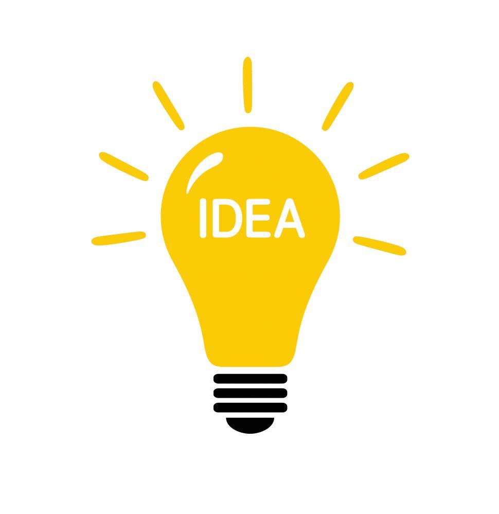 Download Free Stock Photo of light bulb idea vector illustration 