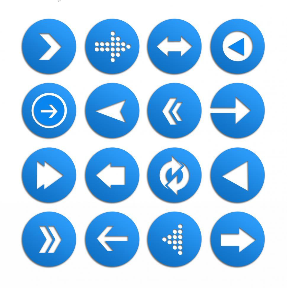 Free Image of Arrow icon vector set 