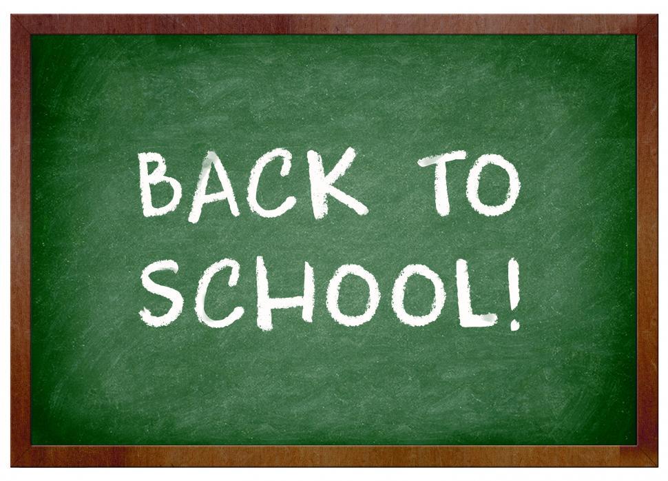 Free Image of Back to school chalboard 