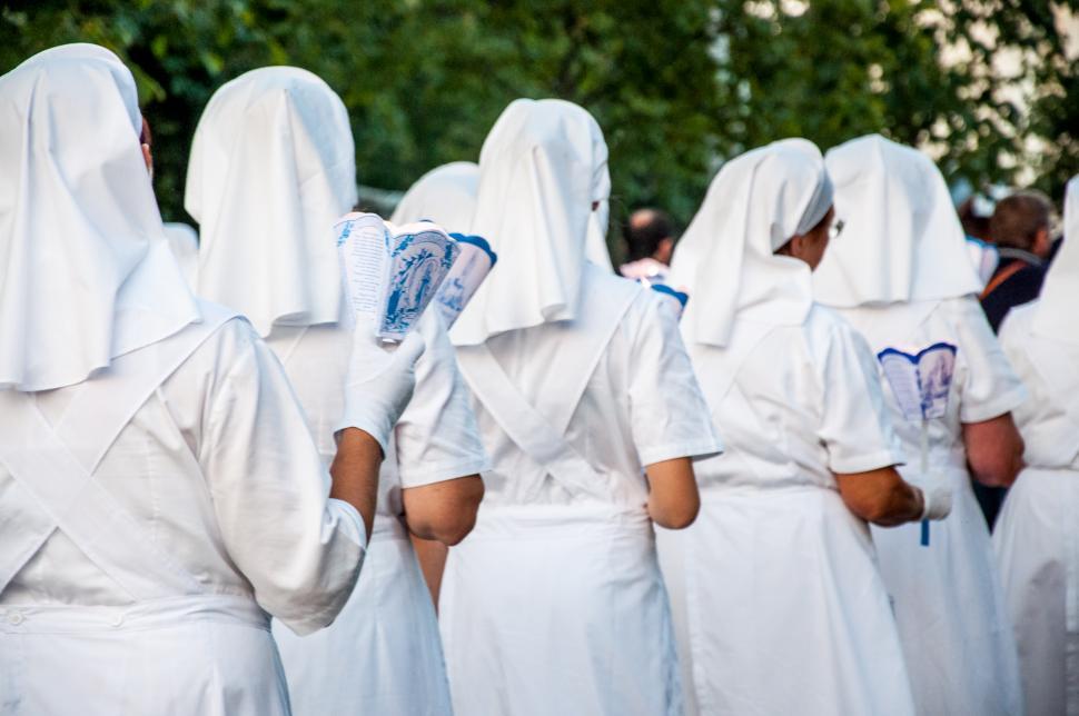 Free Image of sisters and nuns in lourdes 
