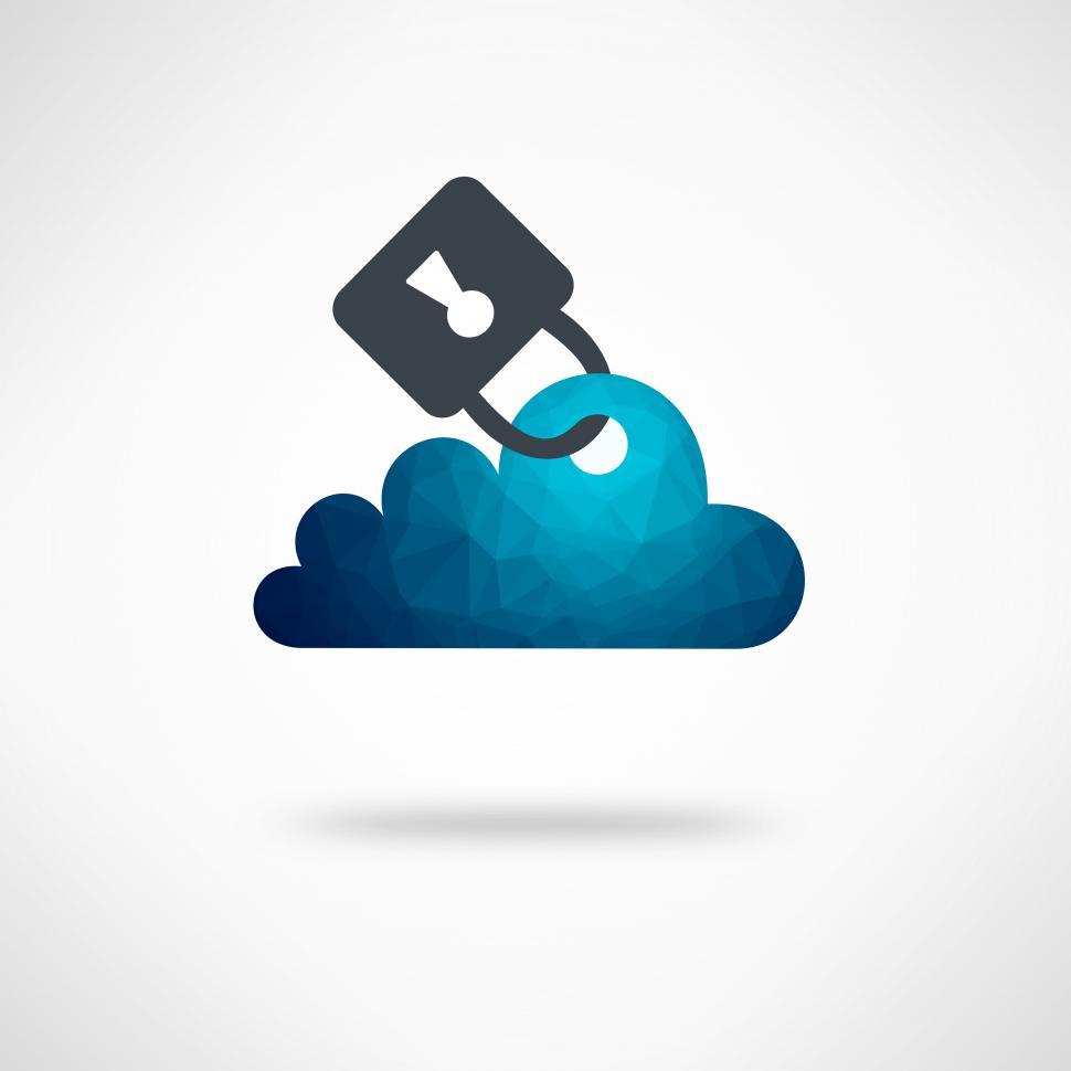 Download Free Stock Photo of Safe Digital Cloud Concept 