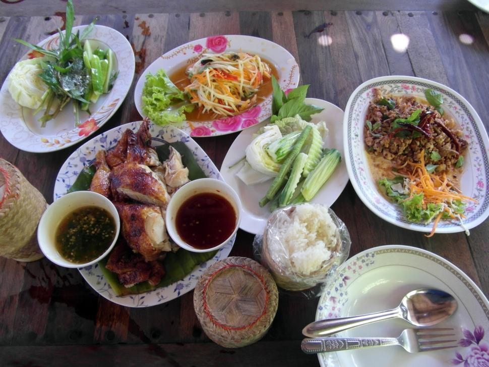 Free Image of Table of Asian Food Dishes  