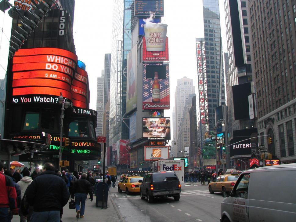 Free Image of Times Square, Manhattan 