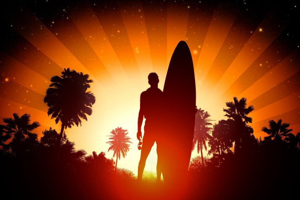 Free Image of Surfer - Surfing lifestyle concept 