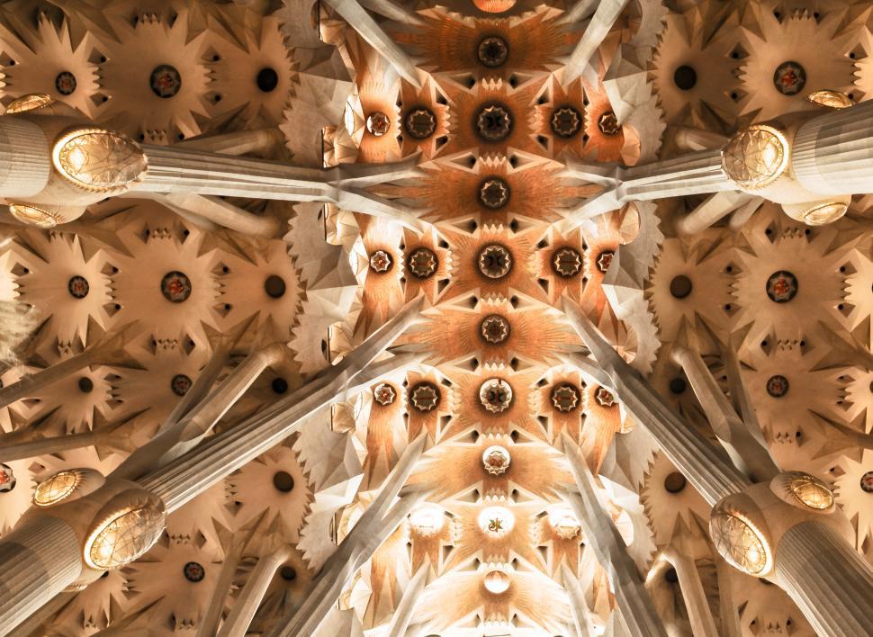 Free Image of Ceiling of the cathedral 