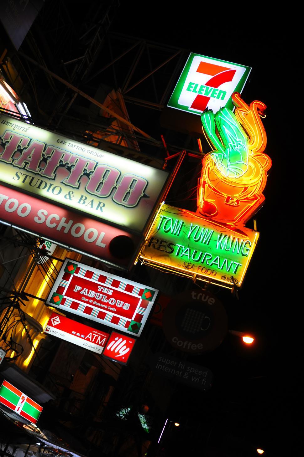 Free Image of Neon signs  
