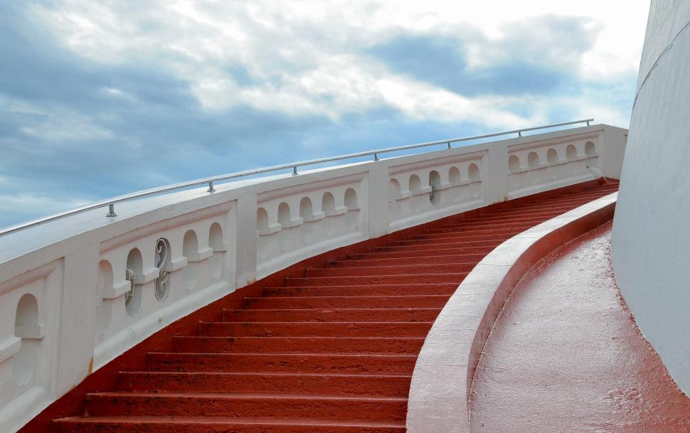 Free Image of Red stairs 
