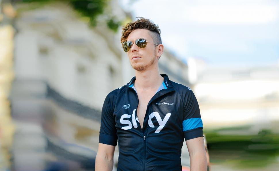 Free Image of Man in cycling jersey 