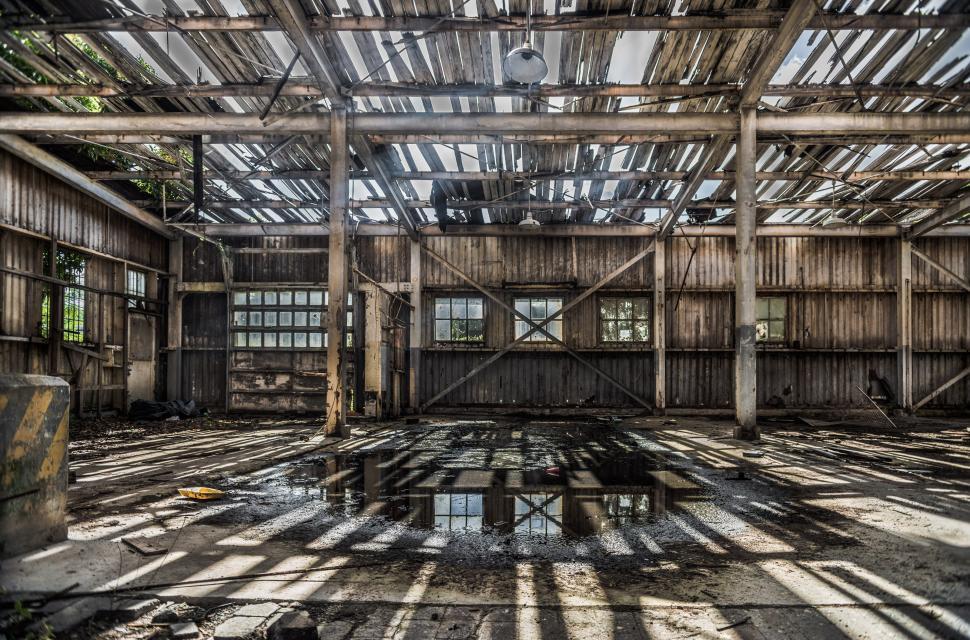 Free Image of Derelict warehouse 