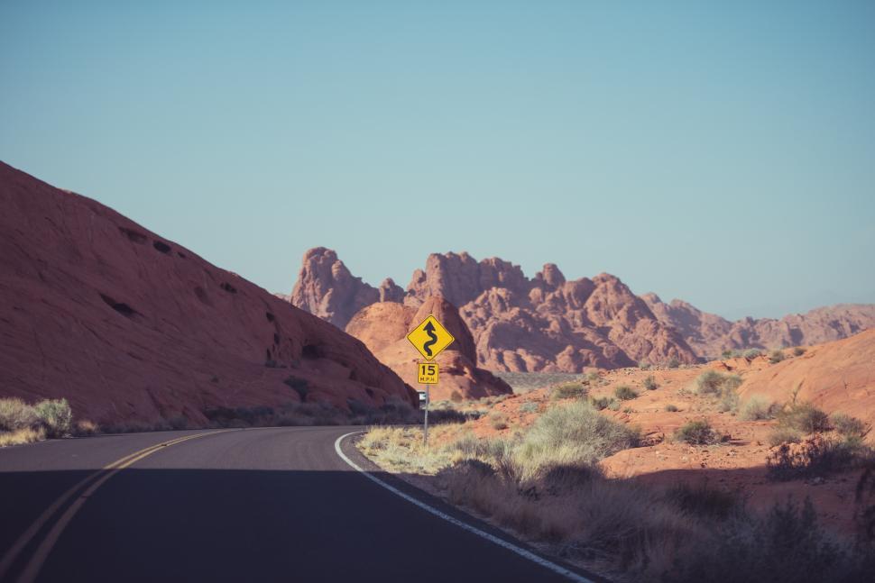 Free Image of Desert highway 