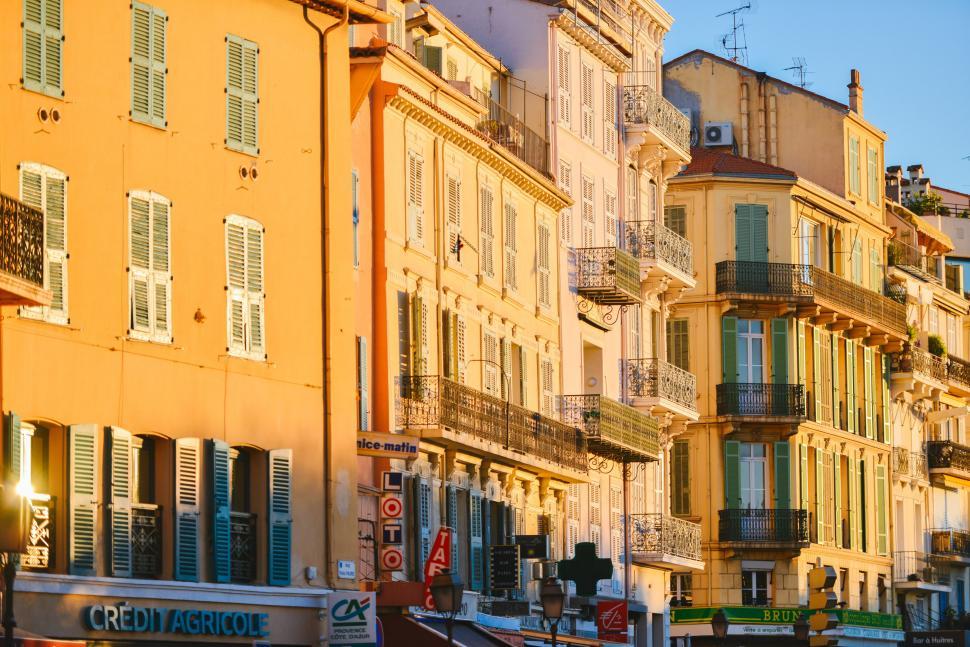 Free Image of Old buildings in Cannes France 