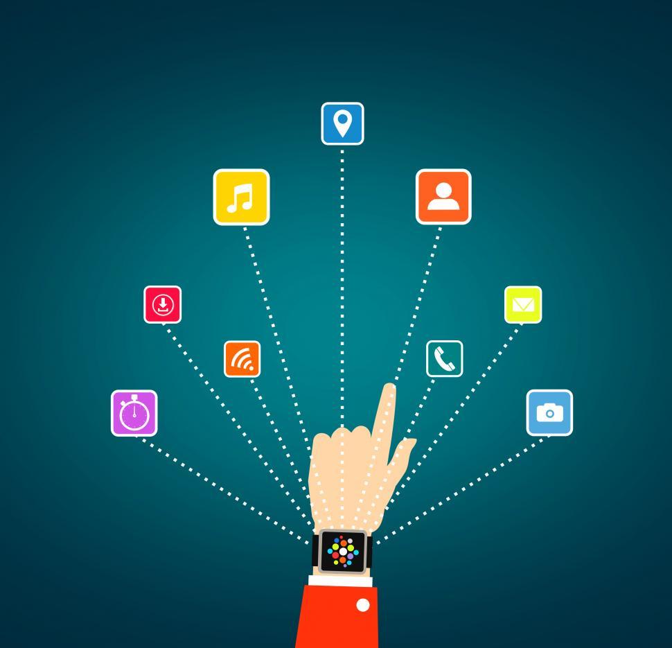 Download Free Stock Photo of Wearable and smartwatch technology - Concept 