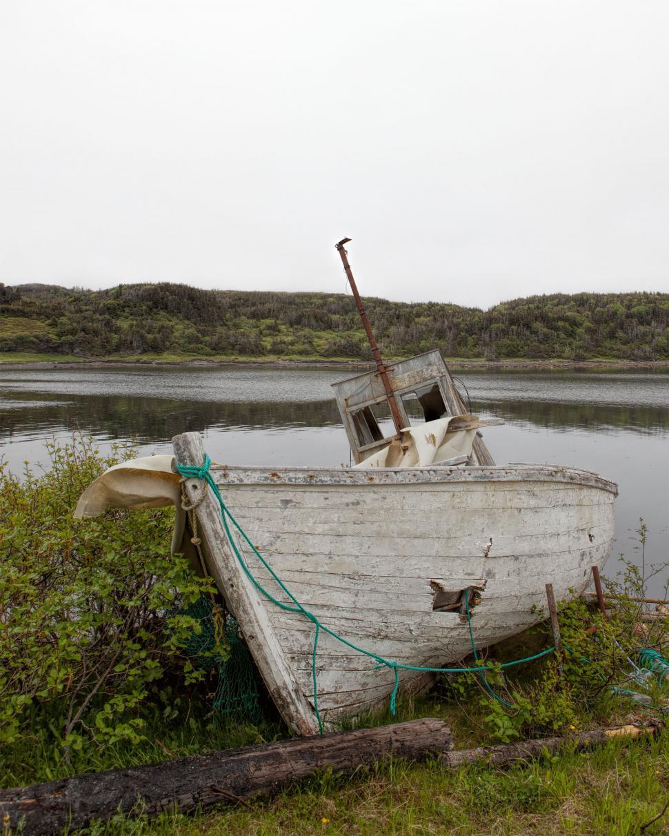 Free Image of Abandoned Boat 