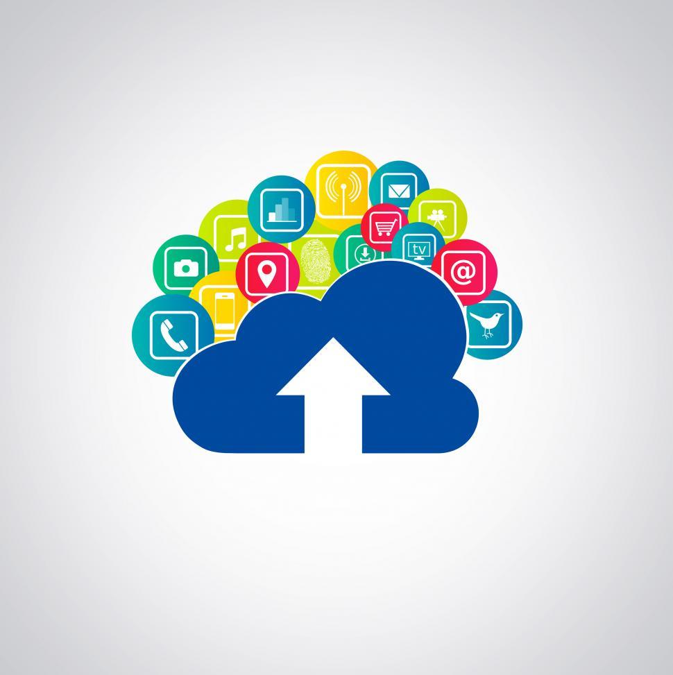 Free Image of Cloud-based apps illustration 
