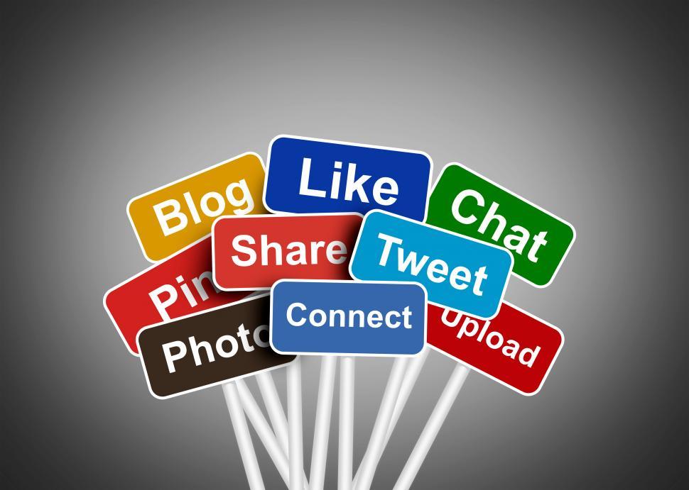 Download Free Stock Photo of Social media and networking concept - Social media buzzwords 
