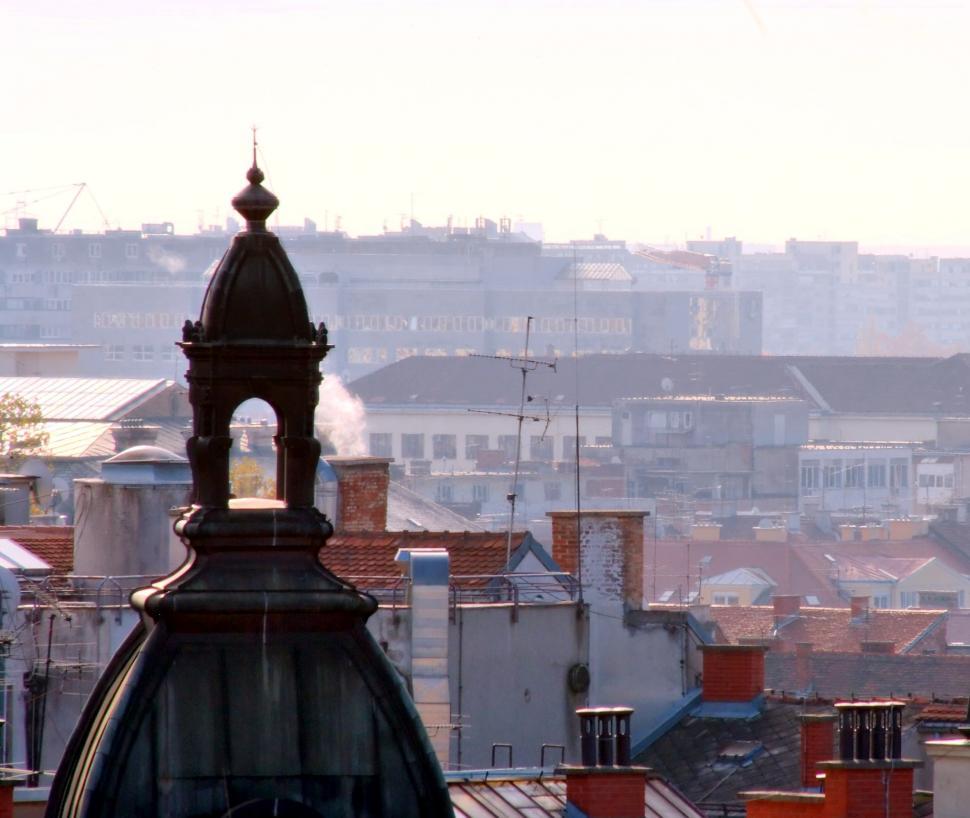 Free Image of City roofs 