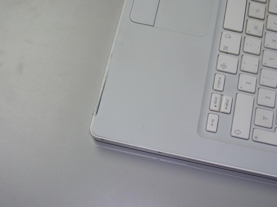 Free Image of White Laptop Computer on Desk 