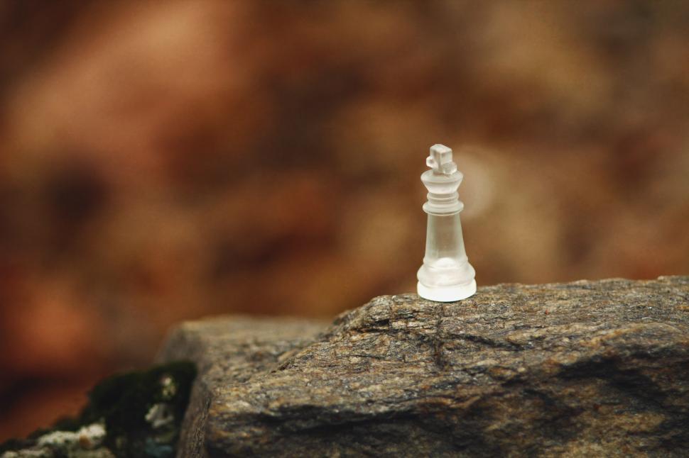 Free Image of Crystal chess piece 