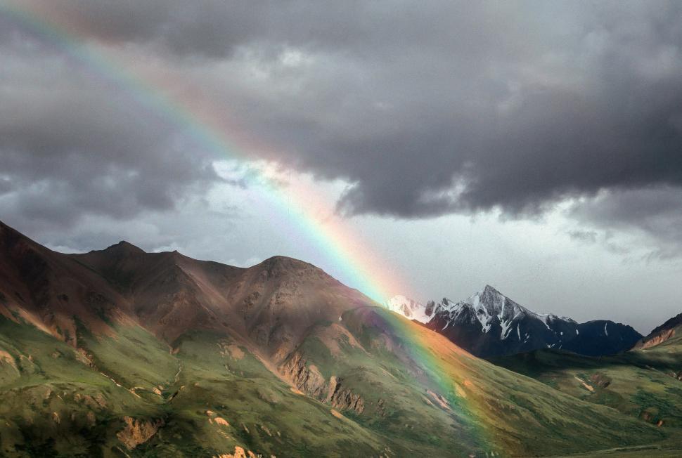 Free Image of Holgate Glacier Rainbow 