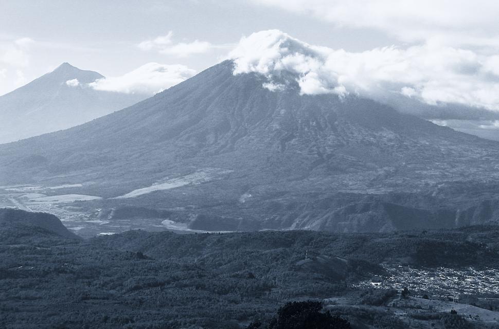 Free Image of Majestic Mountain Peak in Monochrome 