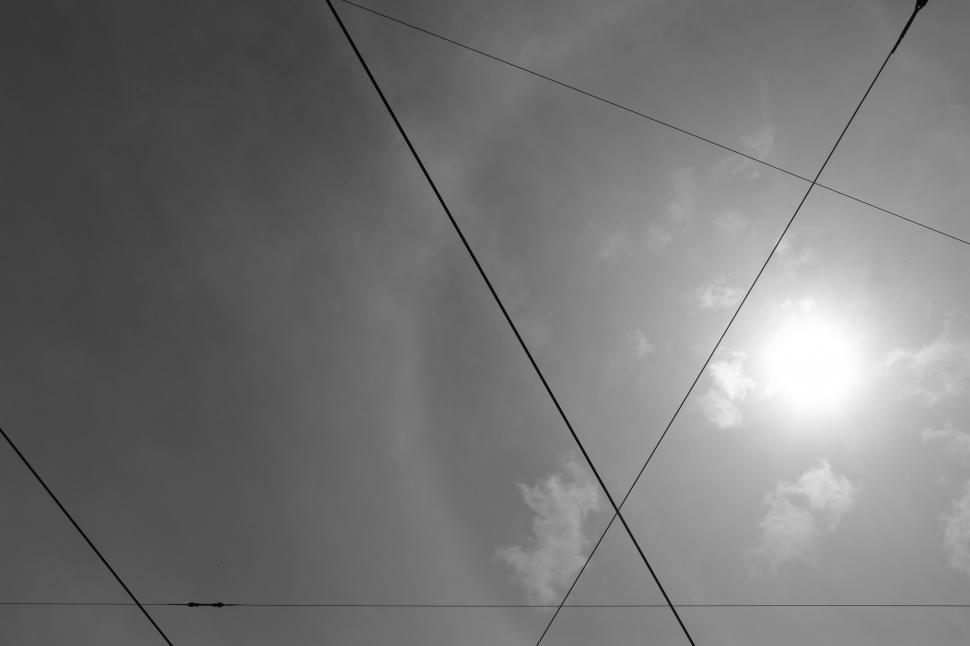 Free Image of Urban Power Lines Network 