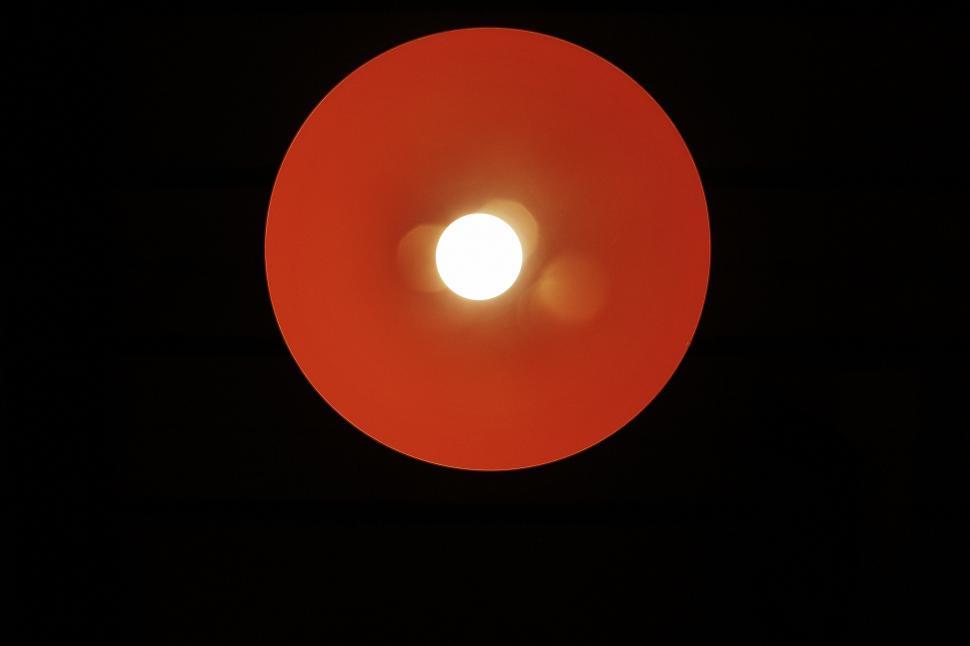 Free Image of Close Up of a Red Object in the Dark 