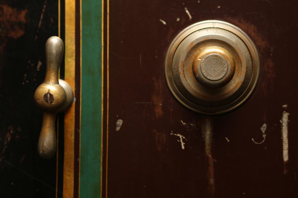 Free Image of Close Up of a Door Handle on a Door 