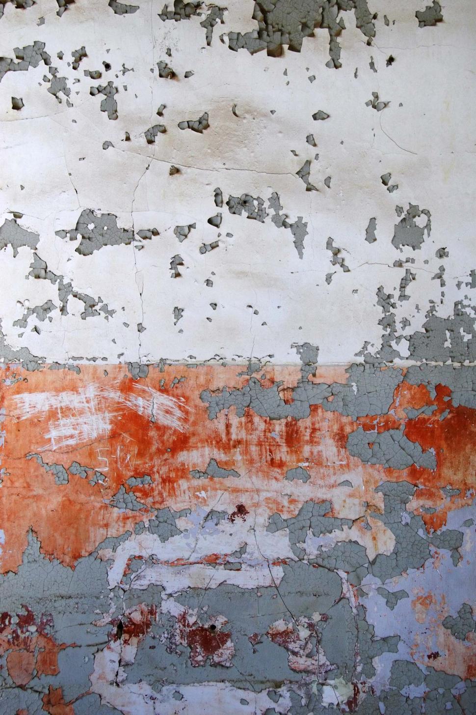 Free Image of Old wall of peeling paint 