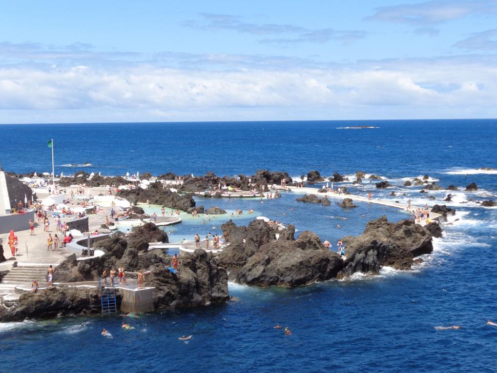 Free Image of Madeira natural swimming pool  