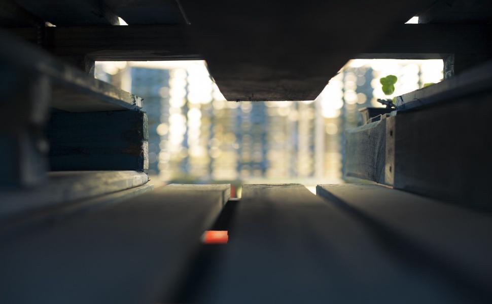 Free Image of View Inside a Vehicle Looking Down a Tunnel 