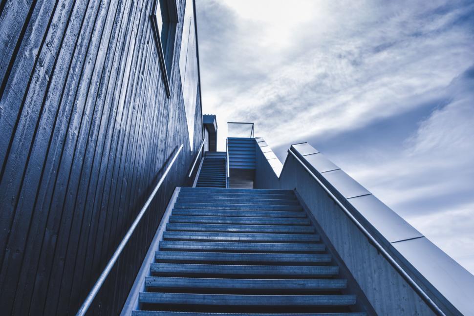 Free Image of Stairs Leading Up to a Building 