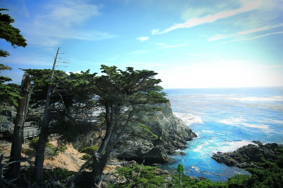 Free Image of Majestic Ocean View From Cliff 