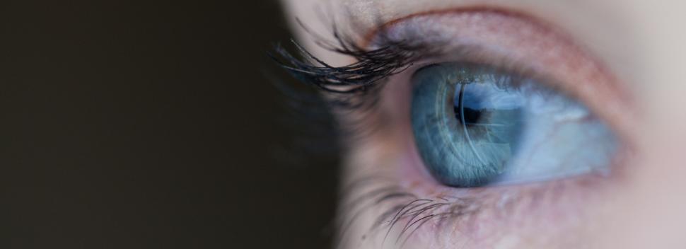 Free Image of Close Up of a Persons Blue Eye 