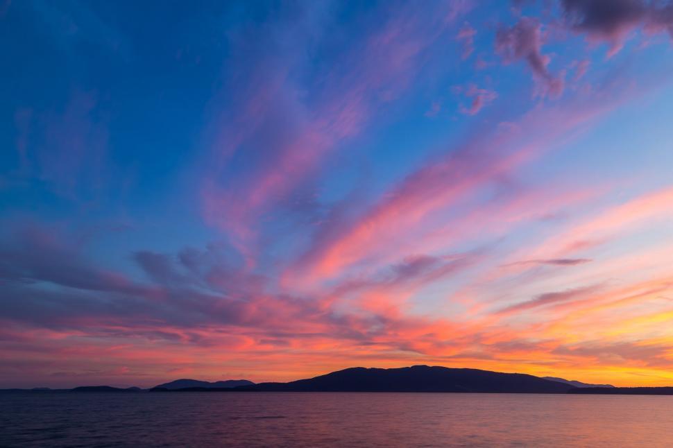 Free Image of Majestic Sunset Over a Lake 
