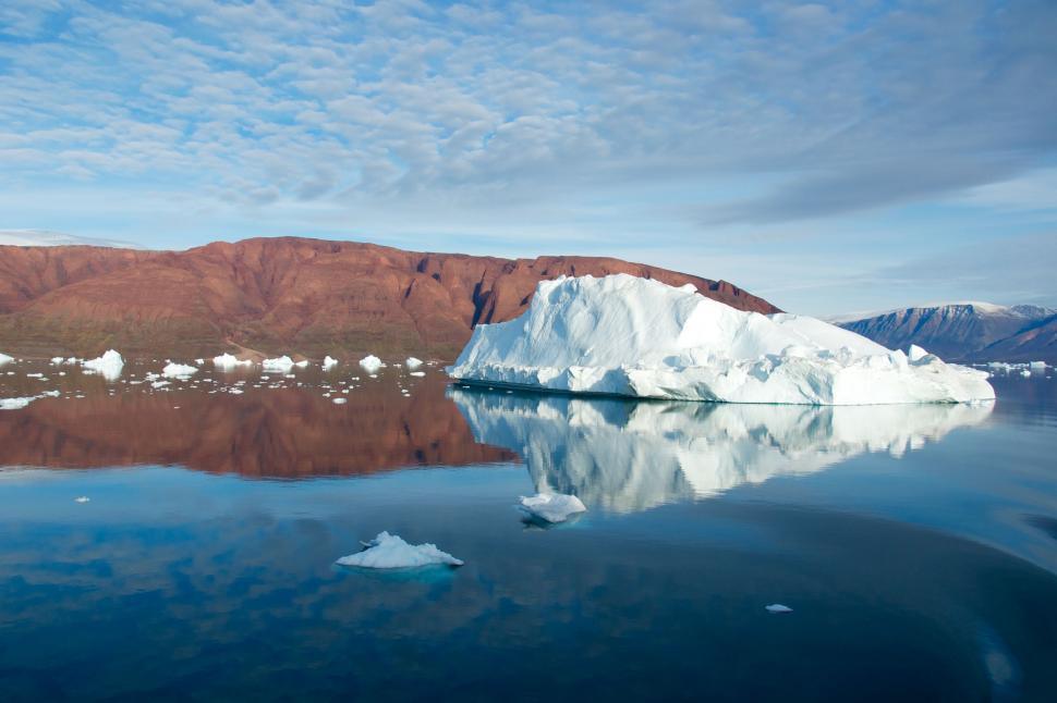 Free Image of Massive Iceberg Drifting in Water 