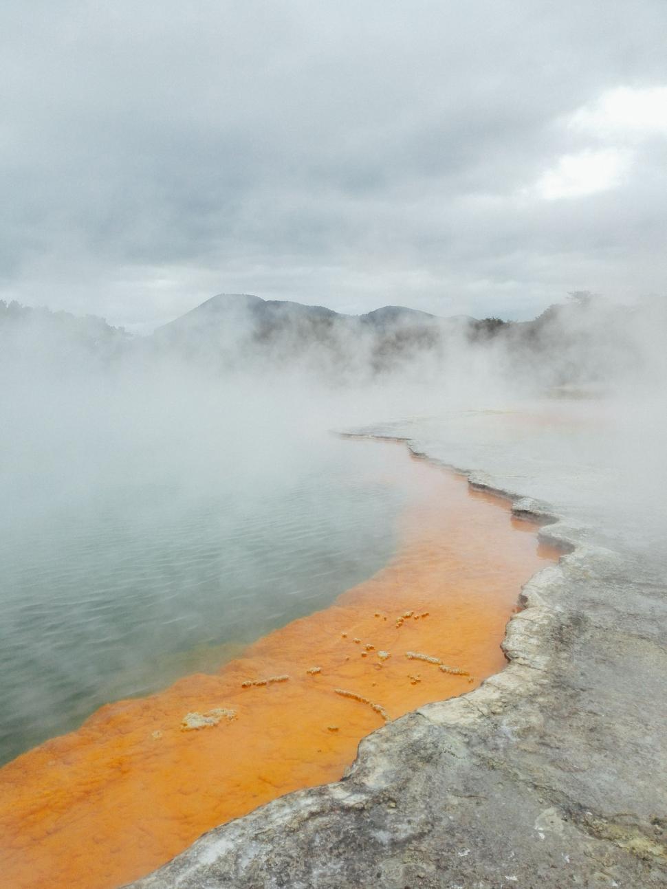 Free Image of Yellow Substance in Body of Water 