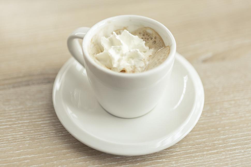 Free Image of A Cup of Hot Chocolate on a Saucer 