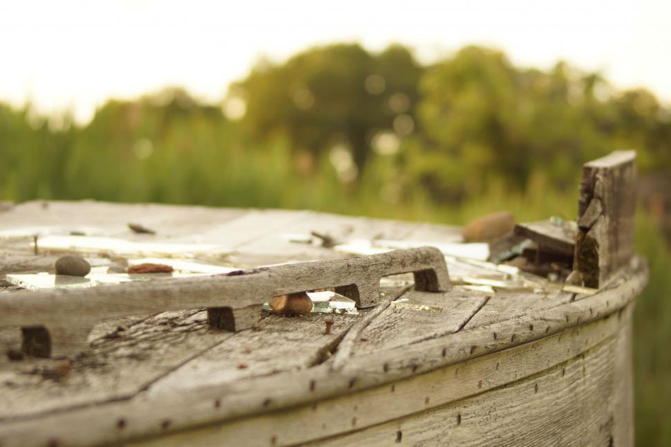 Free Image of Close Up of an Old Boat in a Field 