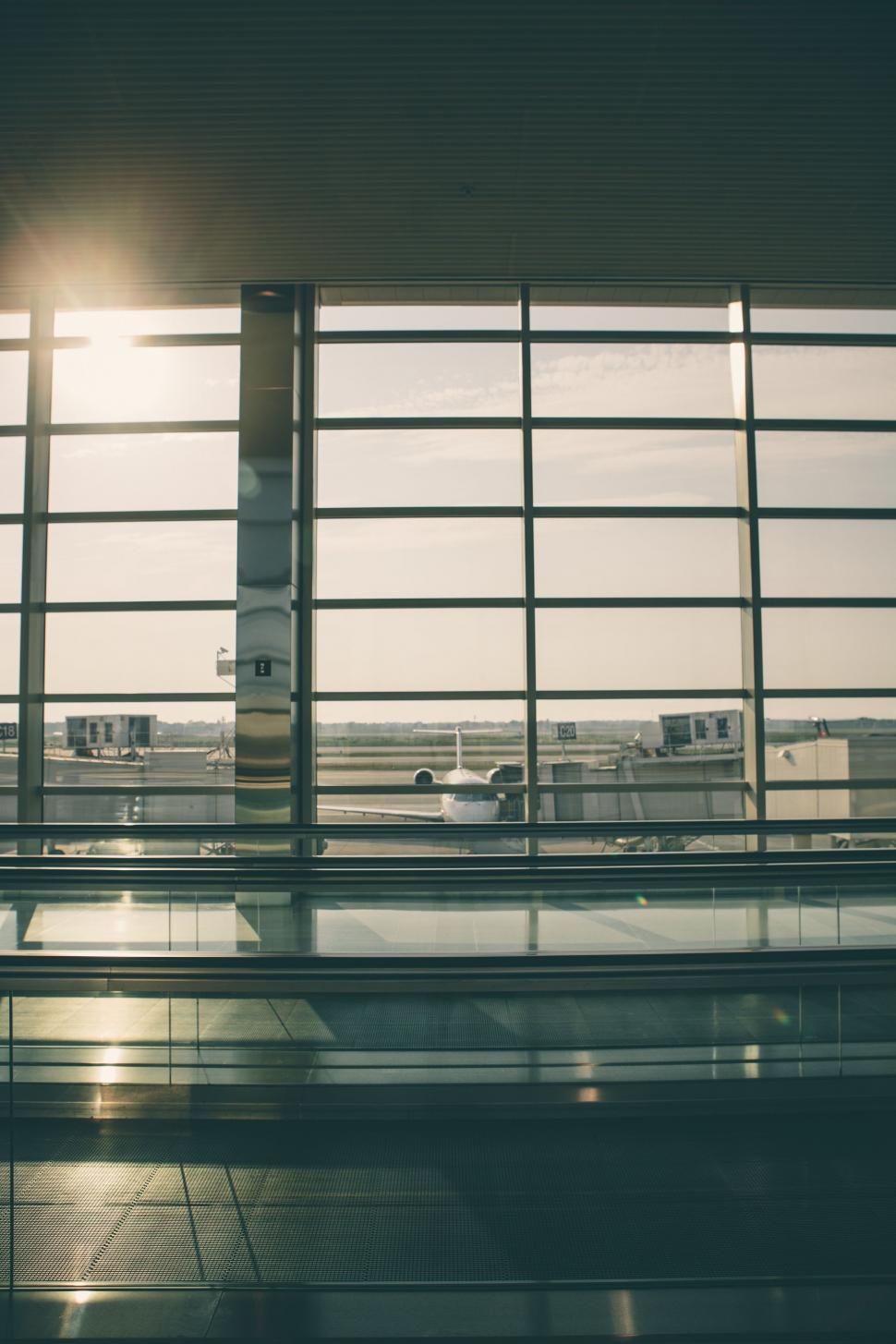 Free Image of Viewing an Airport Through a Window 