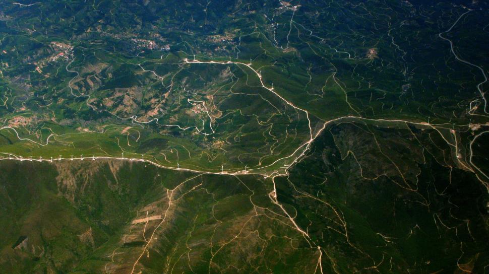 Free Image of Aerial View of River Flowing Through Valley 