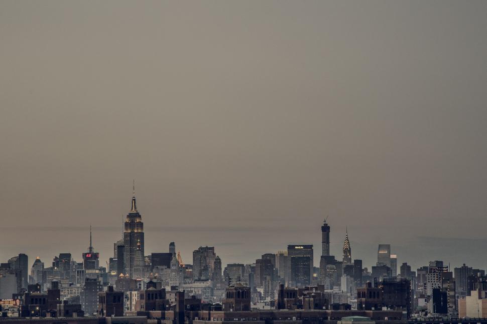 Free Image of Urban City Skyline at Night 