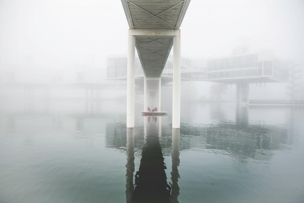 Free Image of Bridge Spanning Across Body of Water 