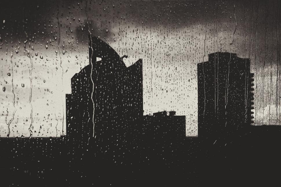 Free Image of Cityscape in the Rain 