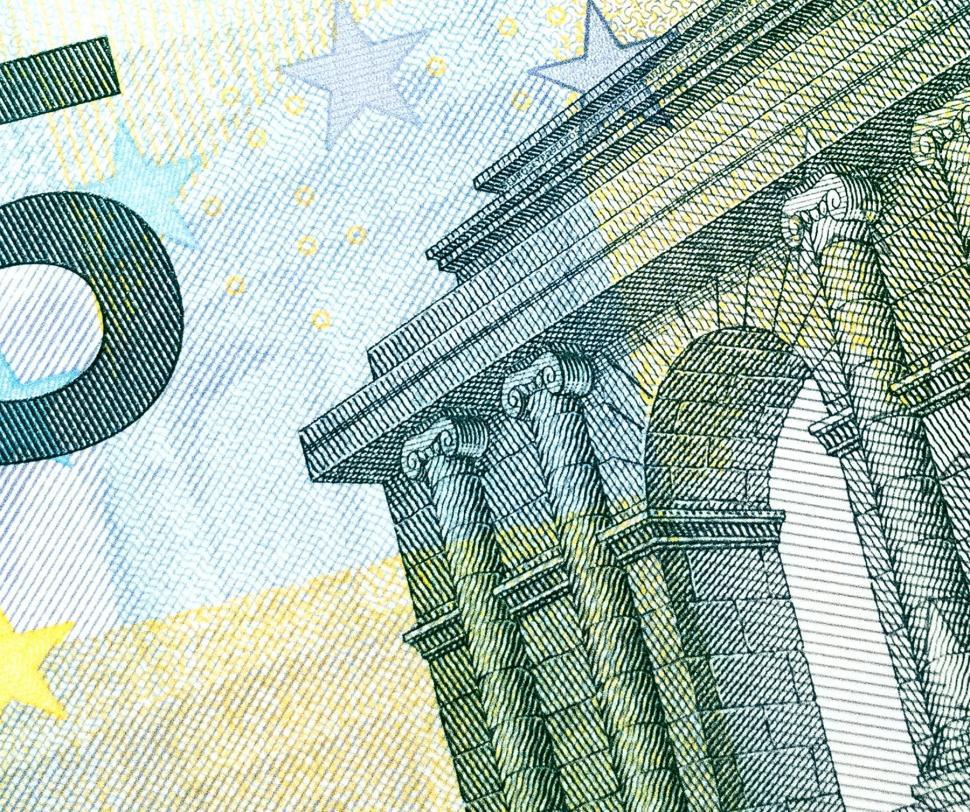 Free Image of Five Euro Bill With Background Building 