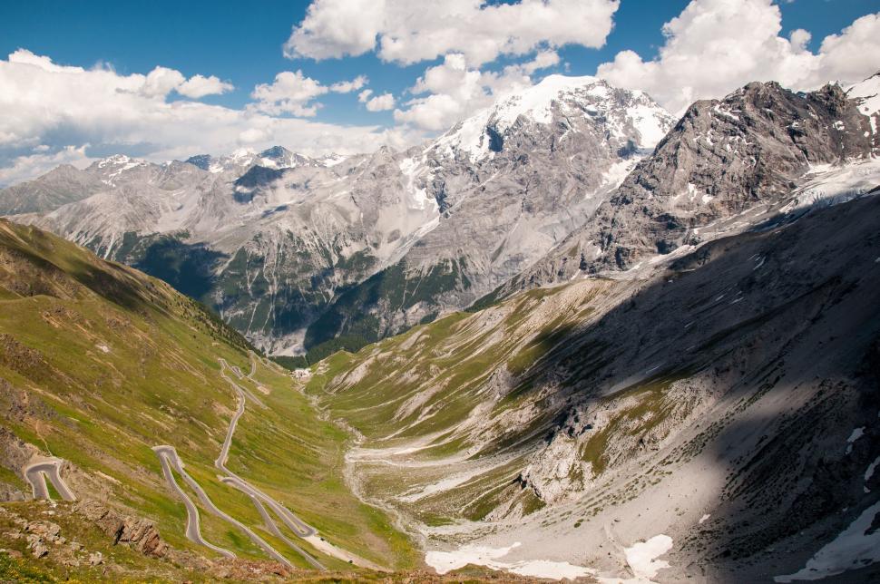 Free Image of Majestic Mountain Range With Winding Road 