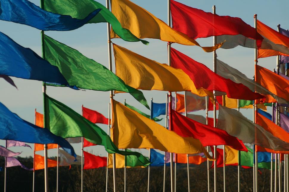 Free Image of Array of Flags Representing Different Countries 