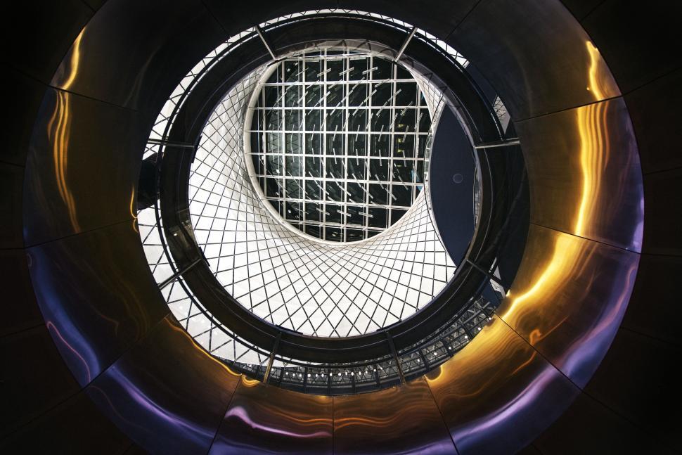 Free Image of Interior of a Circular Metal Object 