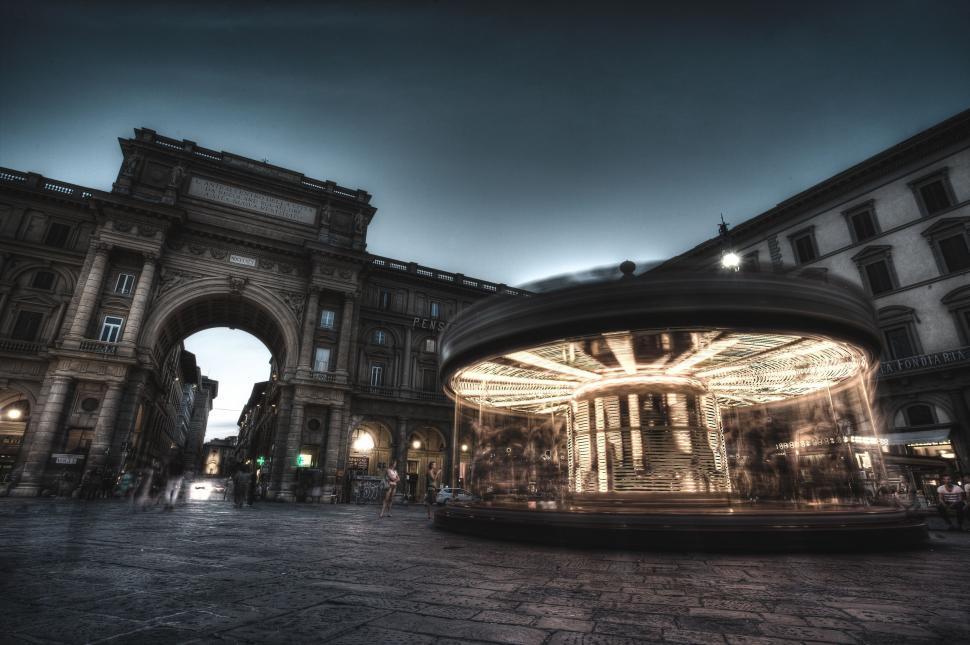 Free Image of Merry Go Round in the Heart of the City 